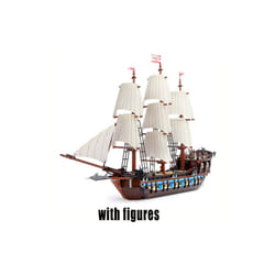 Stock Pirate Imperial Caribbean Ship Flagship Black Pearl Silent Mary - 1709PCS