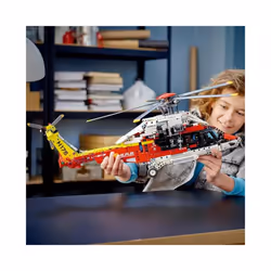 Premium Technical Airbus H175 Rescue Helicopter 42145 Model Building Block - With motor