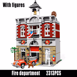 Creatoring Expert Pet Book Shop Town Hall Downtown Diner Model  Modular - 2778PCS