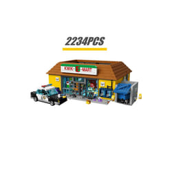 New Movie Series The Simpson Kwik-e-mart House Model Streetview Building - 2234PCS-no box