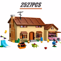 New Movie Series The Simpson Kwik-e-mart House Model Streetview Building - 2234PCS-no box