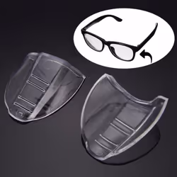 Durable Clear Flexible Side Shields Safety Glasses Eye Protection Goggles
