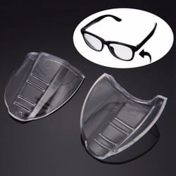 Durable Clear Flexible Side Shields Safety Glasses Eye Protection Goggles
