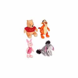Disney Store Original Winnie the Pooh Plush Set of 4 with Piglet,