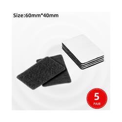 5pcs/10pcs Car Carpet Tape Self Adhesive Fastener Sticker for Chevrolet - Black 5 pieces