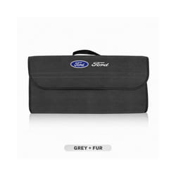 Car Trunk Storage Bag Organizer Sundries Stowing Tidying Box For Ford - Dark Grey