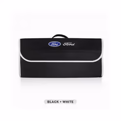 Car Trunk Storage Bag Organizer Sundries Stowing Tidying Box For Ford - Black