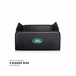 Car Trunk Storage Bag Leather Camping Box Collapsible For Land Rover Range - B-L