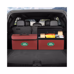 Car Trunk Storage Bag Leather Camping Box Collapsible For Land Rover Range - A-S