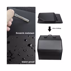 Car Leather Organizer Bag Foldable Trip Storage Box For Mercedes Benz - A-L