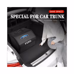 Car Foldable Storage Box Trip Camping Leather Bag For Ford Fiesta Ranger - For Ford
