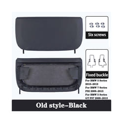 Car Seat Back Panel Cover For BMW 5 Series F10 GT 7 Series F01 F02 High - Old Style-Black