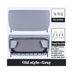 Car Seat Back Panel Cover For BMW 5 Series F10 GT 7 Series F01 F02 High - Old Style-Gray