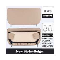 Car Seat Back Panel Cover For BMW 5 Series F10 GT 7 Series F01 F02 High - New Style-Beige