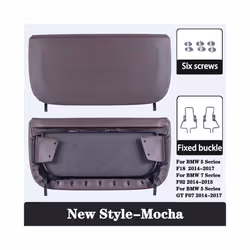Car Seat Back Panel Cover For BMW 5 Series F10 GT 7 Series F01 F02 High - New Style-Mocha
