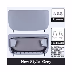 Car Seat Back Panel Cover For BMW 5 Series F10 GT 7 Series F01 F02 High - New Style-Gray