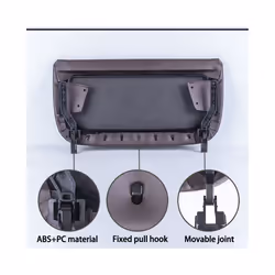 Car Seat Back Panel Cover  ABS Cap Storage Pocket Replacement - New Style-Oyster