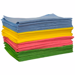 Microfibre Cloths - Red, 5 Pack