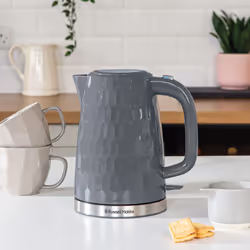 Russell Hobbs Honeycomb Kettle and 2 Slice Toaster - Grey, Kettle and 2 Slice Toaster