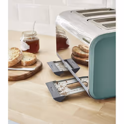 Swan ST14620WHTN, 4 Slice Nordic Toaster, Soft Touch Housing and Matt Finish - Green