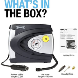 Ring RAC610 In-Car Air Compressor for Cars and Commercial Vehicles