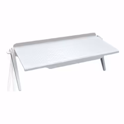 Foldable Desk Stand Shelf TV Box Router Shelf Set-top Box Stand DVD Player Rack Stand - white, 21.5 x11.3cm
