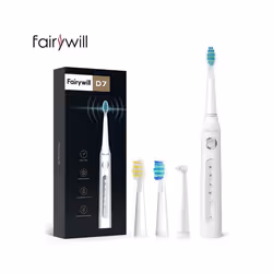 Fairywill Electric Sonic Toothbrush USB Charge FW-507 Rechargeable Waterproof - FW-ET507White