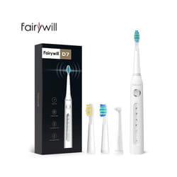 Fairywill Electric Sonic Toothbrush USB Charge FW-507 Rechargeable Waterproof - FW-ET507White