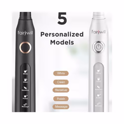 Fairywill Electric Sonic Toothbrush USB Charge FW-507 Rechargeable Waterproof - FW-ET507White