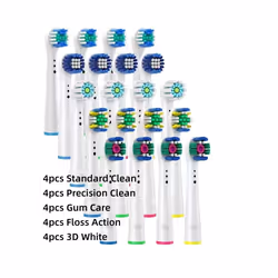 16/20PCS Brush Head nozzles for Braun Oral B Electric Toothbrush Replacement - 20 Assorted H