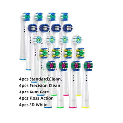 16/20PCS Brush Head nozzles for Braun Oral B Electric Toothbrush Replacement - 20 Assorted H