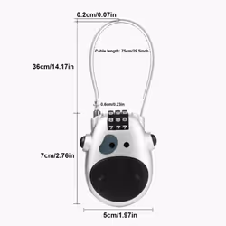 Bicycle Lock Anti-theft Motorcycle Helmet Code Lock Telescopic Steel Cable Electric Bike Combination Padlock Bike Accessories - Bicycle Lock - A-Black