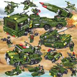 1256Pcs Police Station Building Blocks Toys for Boys City Series Blocks Toys Educational Toy for Kids 6+ Years Old Children Gifts - Missile-713Pcs