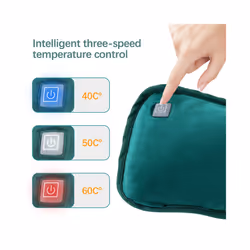 Electric USB Heating Pad Cushion Flannel Pillow Mat Thermal Blankets For Winter Abdomen Waist Foot Hand Warmer Reusable Washable - USB Cable, Gray Set