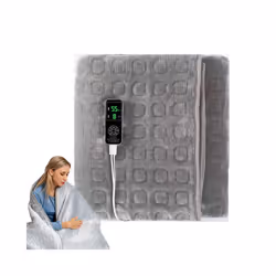 Electric Blanket Flannel Blanket Mattress Winter Machine Washable Double Layer Temperature Control Warmer Heated Throw Blanke ...