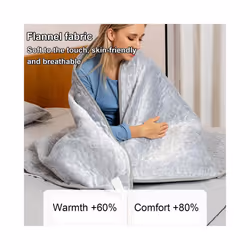 Electric Blanket Flannel Blanket Mattress Winter Machine Washable Double Layer Temperature Control Warmer Heated Throw Blanket