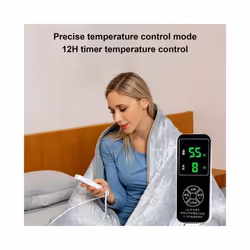 Electric Blanket Flannel Blanket Mattress Winter Machine Washable Double Layer Temperature Control Warmer Heated Throw Blanket
