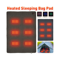 Camping Sleeping Bag Electric Heating Blanket 3 Gear Electric Heated Pad Waterproof USB Heating Mat Sleeping Pad Outdoor Camping