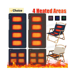 4 Heated Areas Electric Blankets Mat Winter Body Warmer Mattress Thermostat Heating USB Heated Camping Sleep Mat Outdoor Indoor