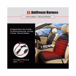 12V Electric Seat Heater Hot Keep Warm Winter Household Cushion Heated Car Seat Cushion Cover Universal Heating Seat Cushion