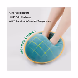 Foot Heater Electric Foot Heating Pad USB Rechargeable Portable Foot Warmer Heater Soft Plush Washable Winter Foots Warming Mat