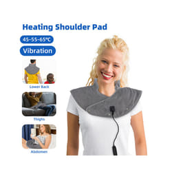 Electric Neck And Back Shoulder Massage Shawl Shoulder Vibration Massager Heating Scarf Keep Warming Shoulder Back Warmer Pad