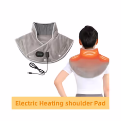 Electric Heating Shoulder Pads USB Heated Wrap Neck Massager Electric Warm Cervical Shawl Relief Fatigue Thermal Compress Bac ...