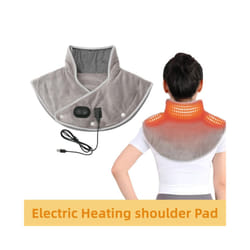 Electric Heating Shoulder Pads USB Heated Wrap Neck Massager Electric Warm Cervical Shawl Relief Fatigue Thermal Compress Back