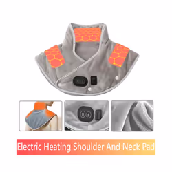 Electric Heating Shoulder Pads USB Heated Wrap Neck Massager Electric Warm Cervical Shawl Relief Fatigue Thermal Compress Back