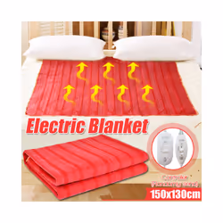 Electric Blanket 220V Winter Heater Single Body Warmer Heated Blanket Thermostat Electric Heating Blanket 150cmx70cm/150cmx13 ...