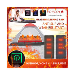 5V Type-C USB Electric Heating Pad Winter Sleeping Electric Blanket Heated Sheet 3-Level for Indoor Outdoor Camping Electric Mat