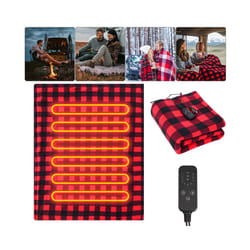 Electric Car Blanket 12V Heated Fleece Travel Throw Blanket For Car Constant Temperature Heating Blanket Car Warmer Blanket