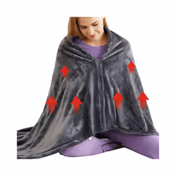 USB Electric Heated Blanket 3 Heating Levels Fleece Heated Blanket Portable Body Warmer Blanket Quickly Heated Cape Pad