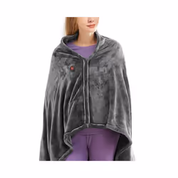 USB Electric Heated Blanket 3 Heating Levels Fleece Heated Blanket Portable Body Warmer Blanket Quickly Heated Cape Pad